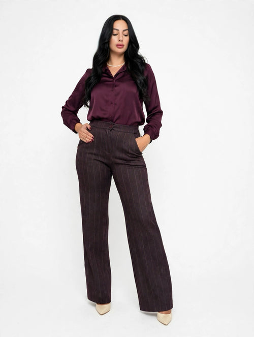 CAMICIA SATINATA A MANICHE LUNGHE