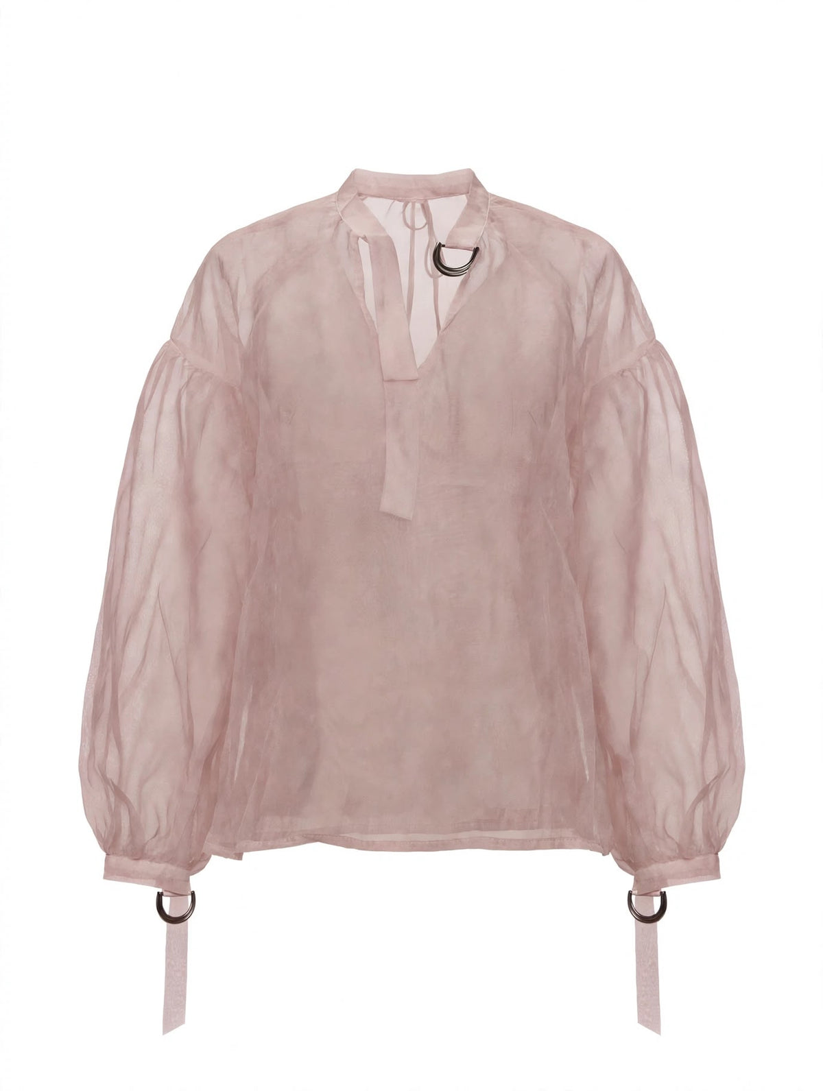 BLUSA TRASPARENTE VARI COLORI con dettagli metallici