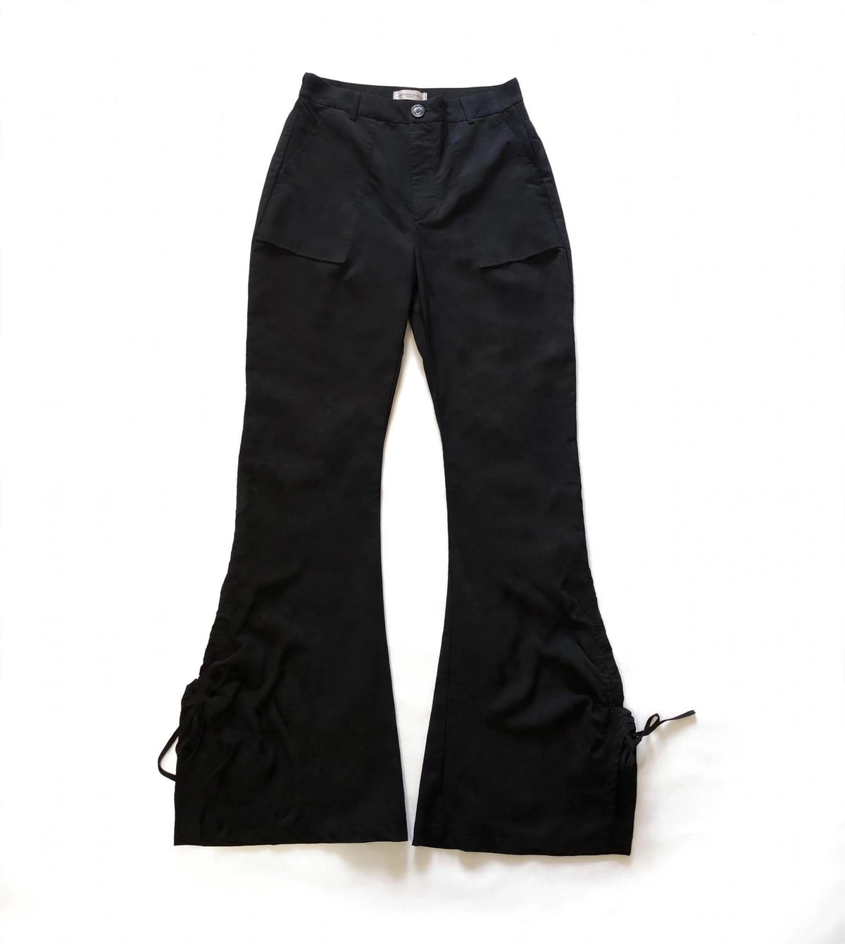 PANTALONI NERI con fondo regolabile