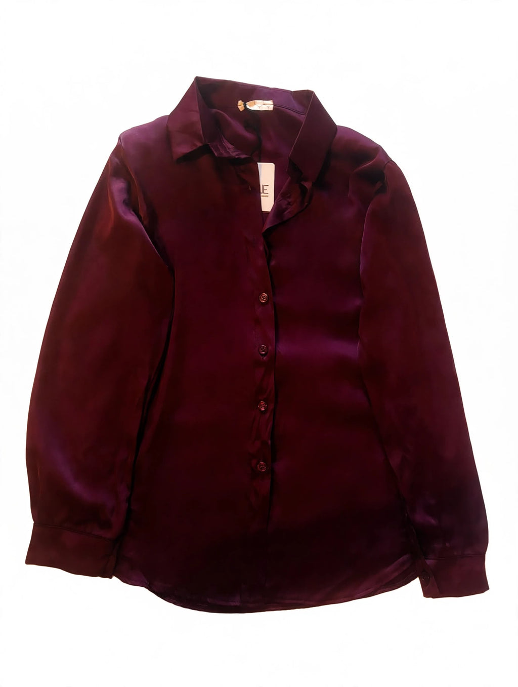 CAMICIA SATINATA A MANICHE LUNGHE